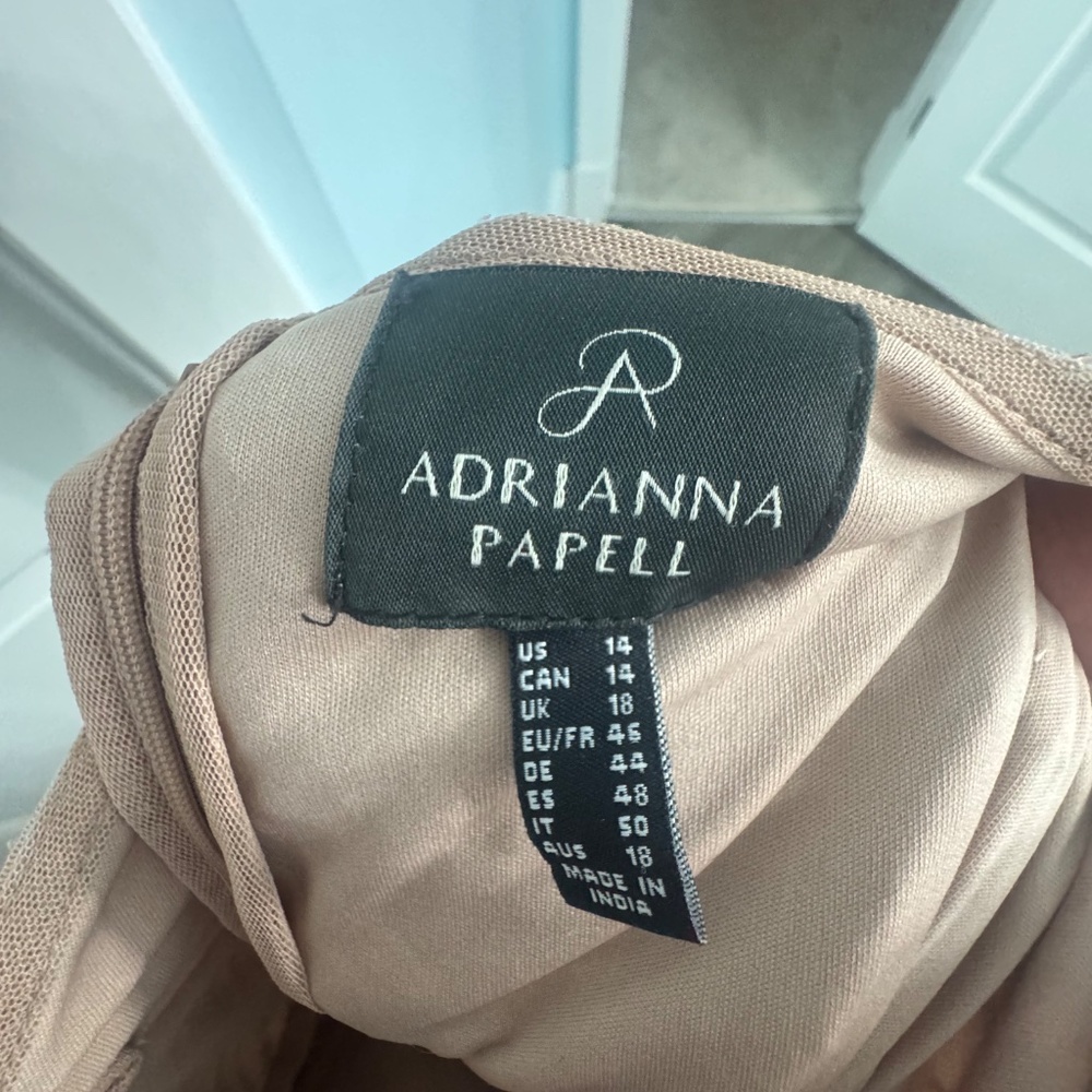 Adrianna Papell Size 14 Rose/blush sequins - Picture 10 of 10